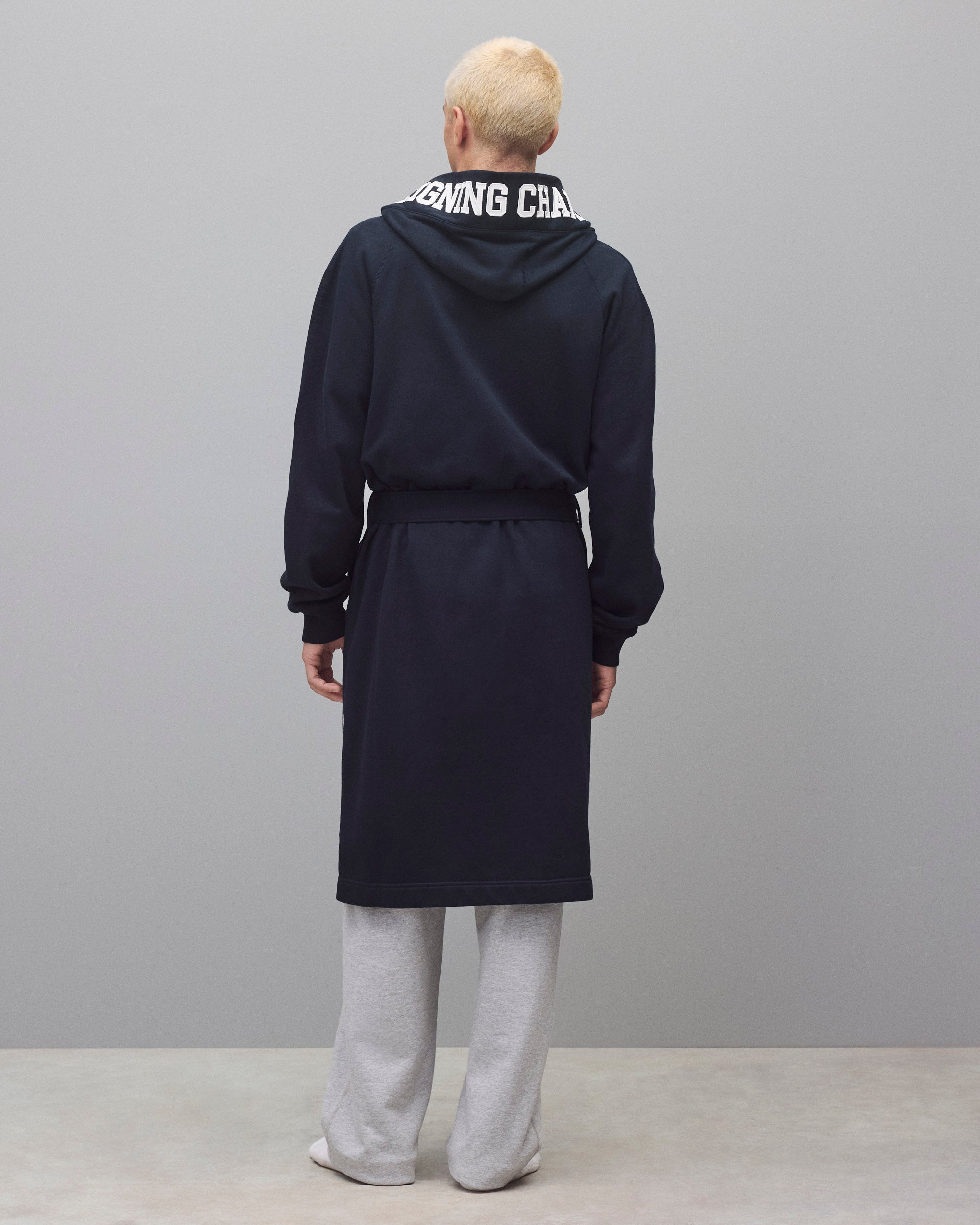 Midweight Terry Logo Relaxed Hooded Robe | Reigning Champ
