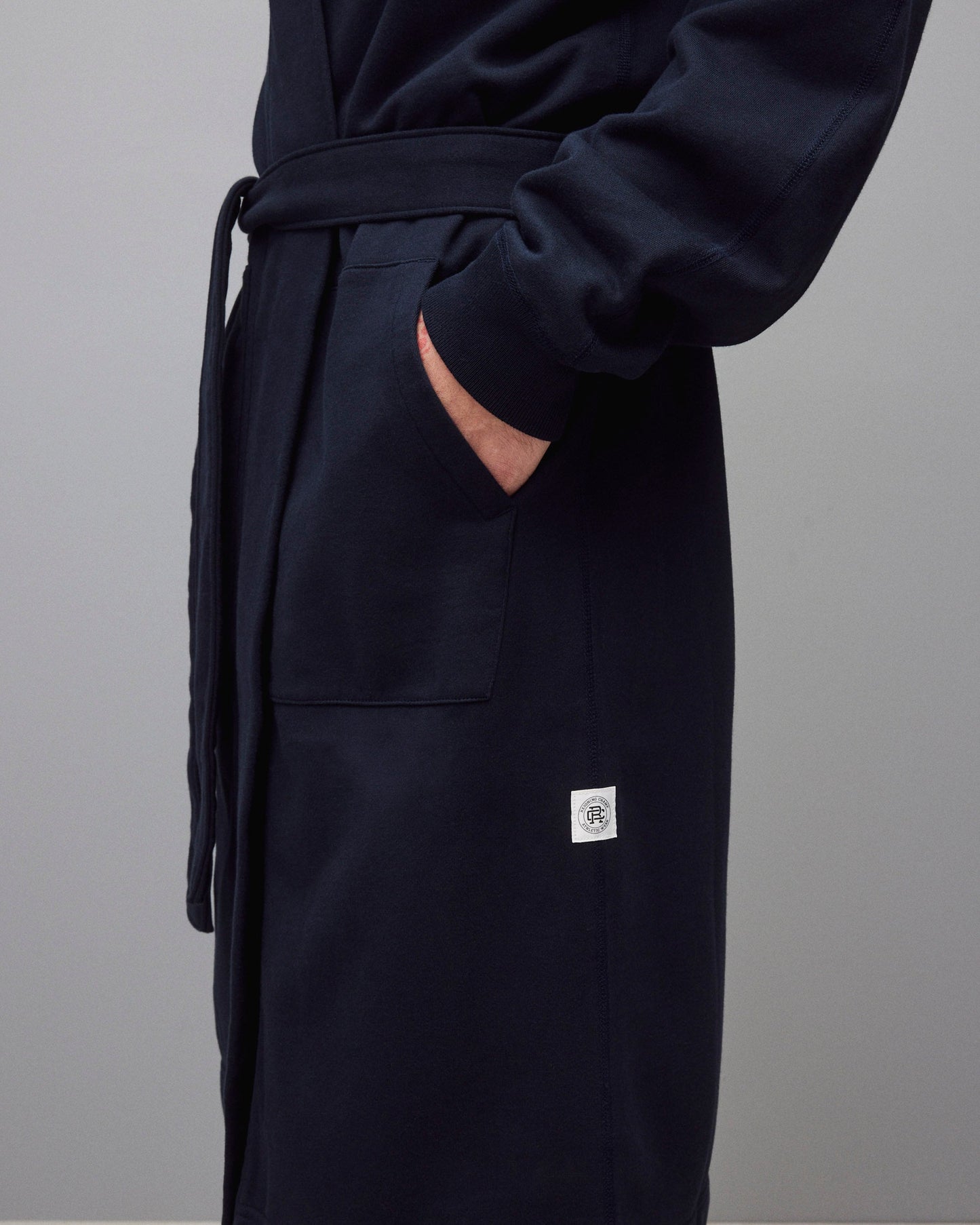 Midweight Terry Logo Relaxed Hooded Robe