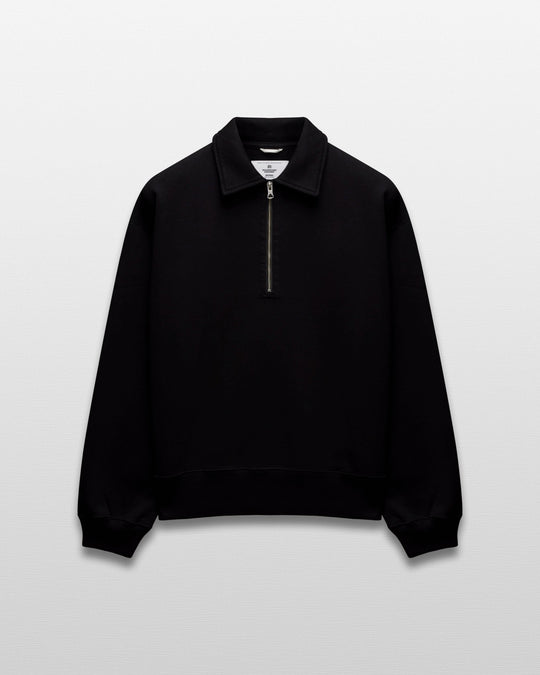 Brushed Fleece Relaxed Half Zip Sweatshirt