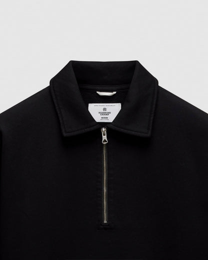 Brushed Fleece Relaxed Half Zip Sweatshirt