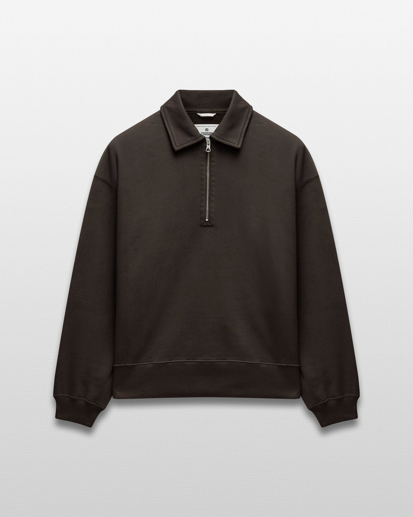 Brushed Fleece Relaxed Half Zip Sweatshirt