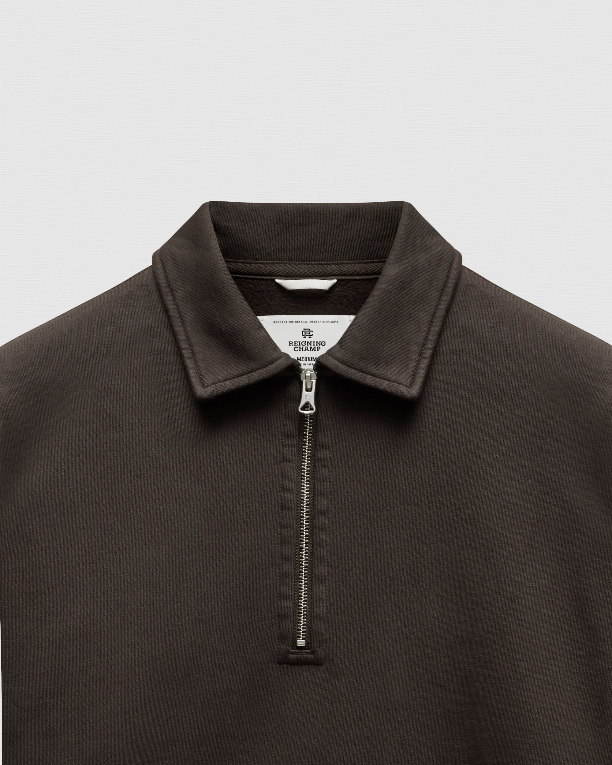 Brushed Fleece Relaxed Half Zip Sweatshirt | Reigning Champ