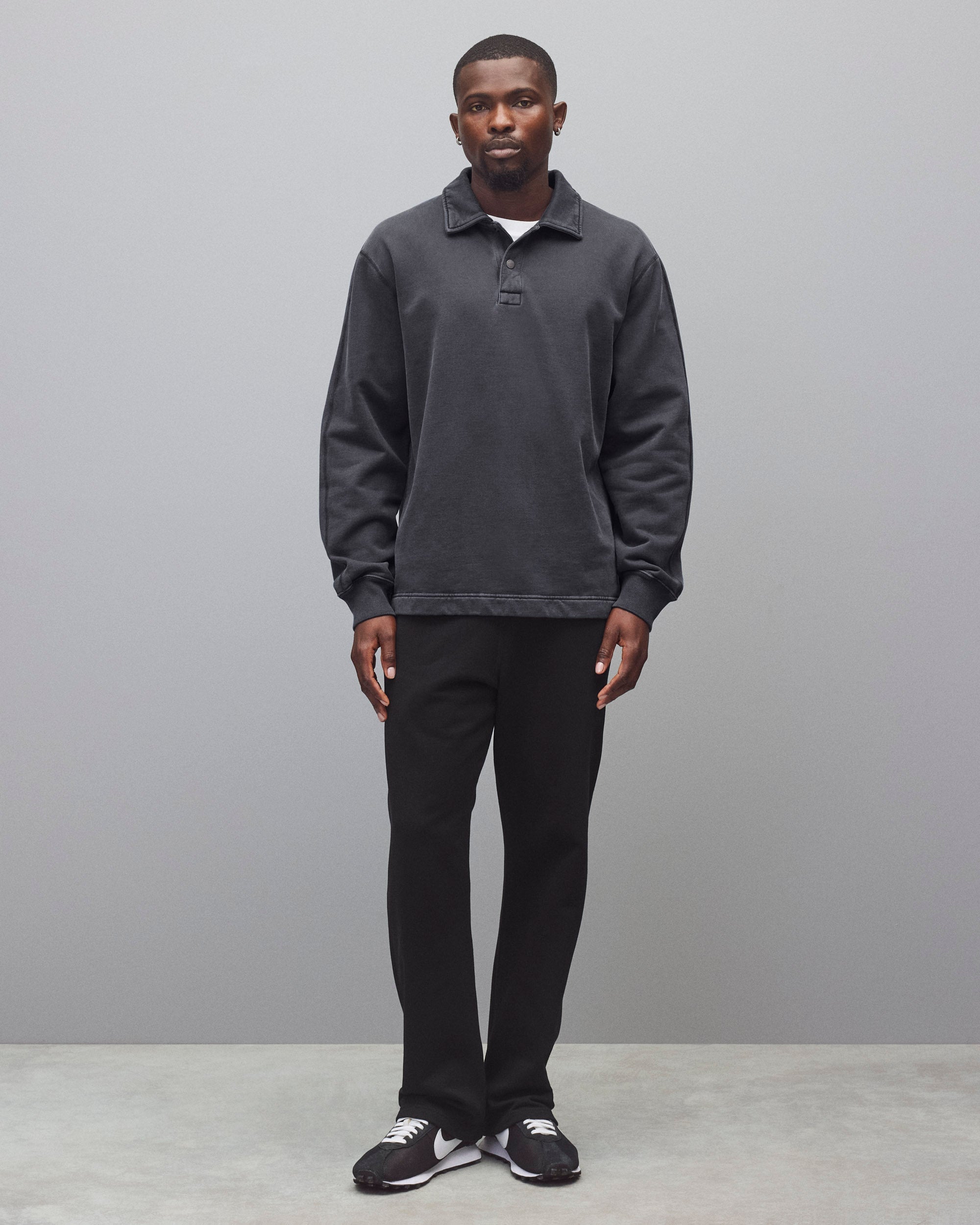 Midweight Terry Fadeaway Rugby Standard Sweatshirt | Reigning