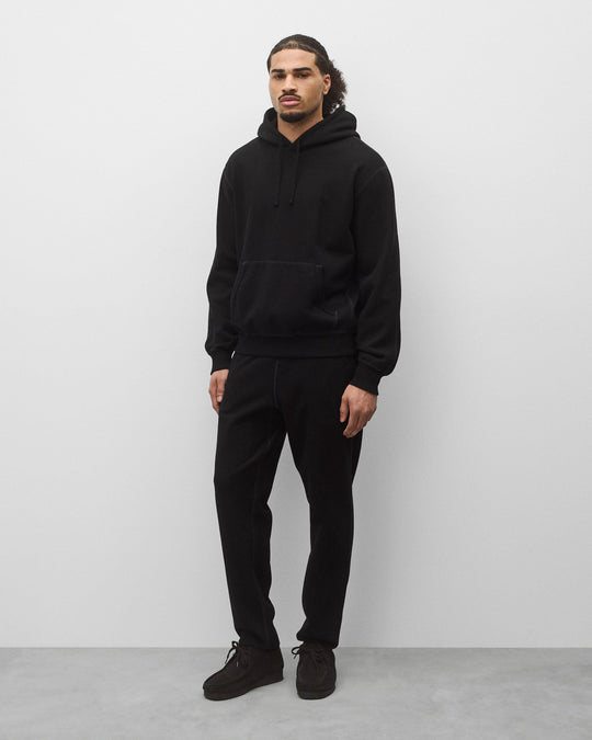 Kyoto Black Midweight Terry Standard Hoodie
