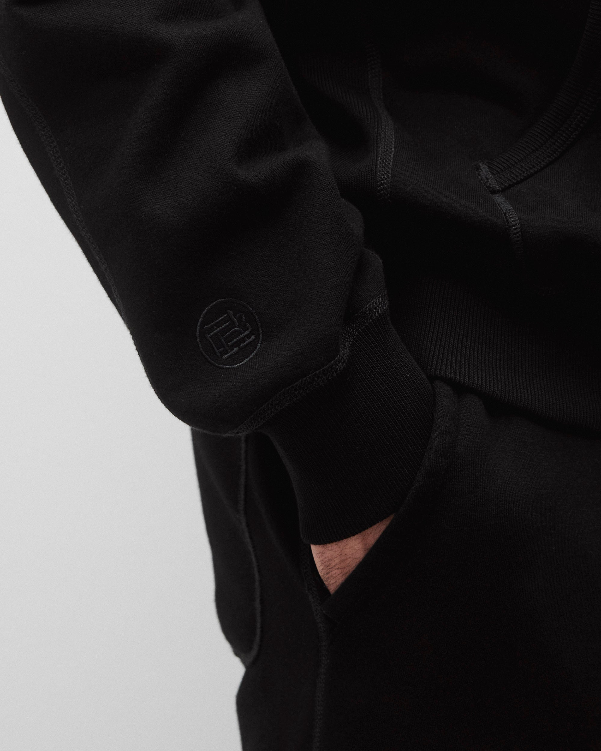 Kyoto Black Midweight Terry Standard Hoodie | Reigning Champ