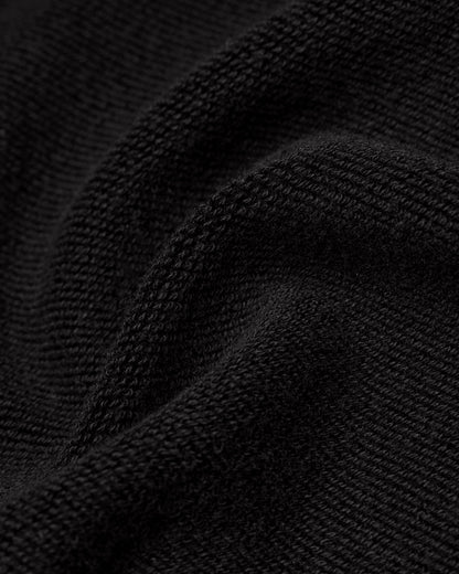 Kyoto Black Midweight Terry Rugby Standard Sweater