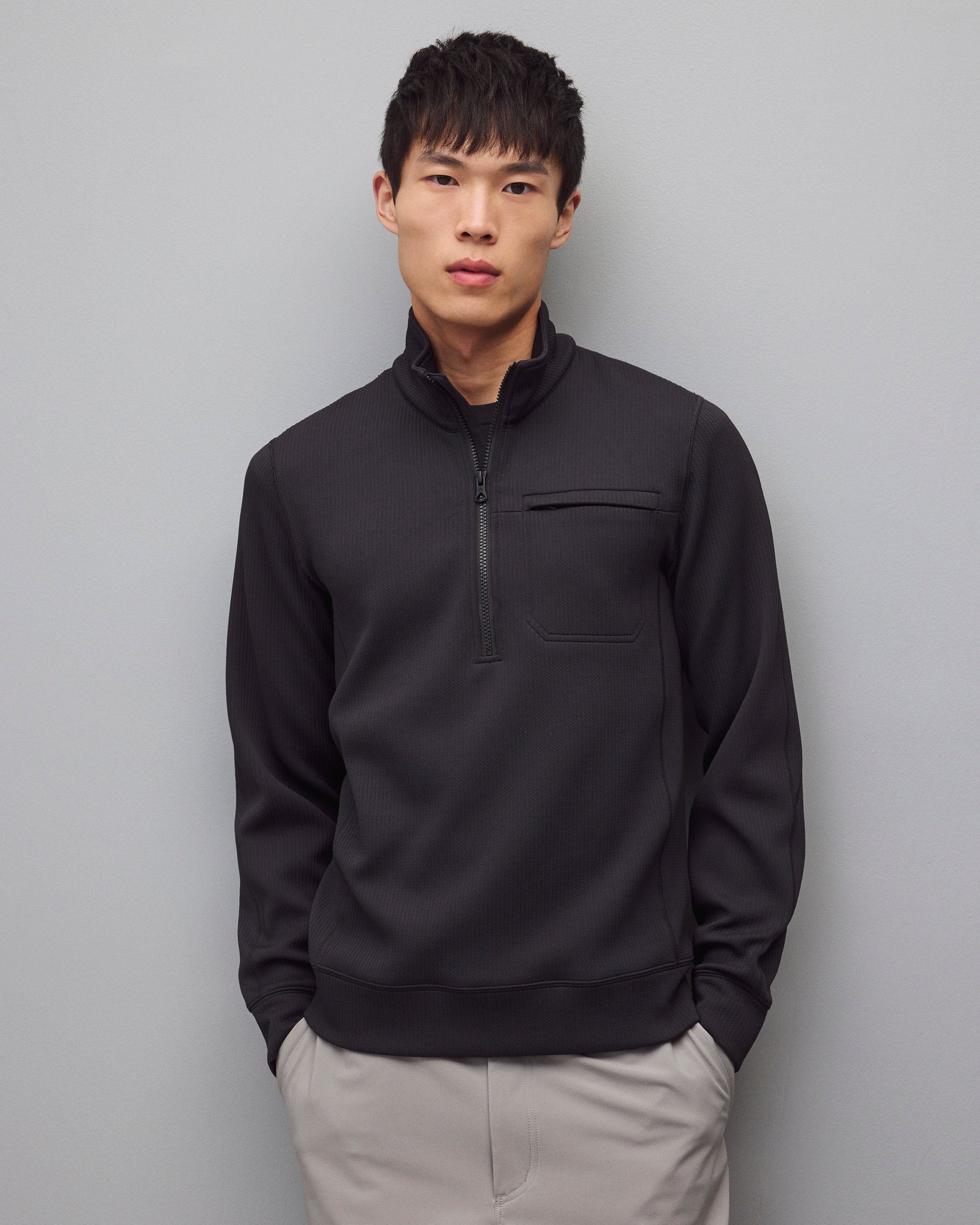 Double Knit Rally Slim Quarter Zip | Reigning Champ