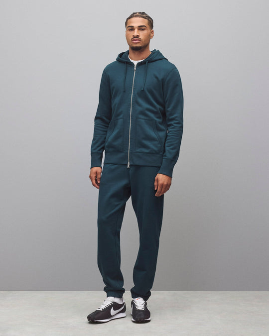 Midweight Terry Slim Zip Hoodie