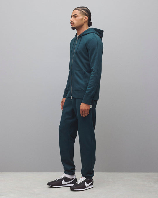 Midweight Terry Slim Zip Hoodie