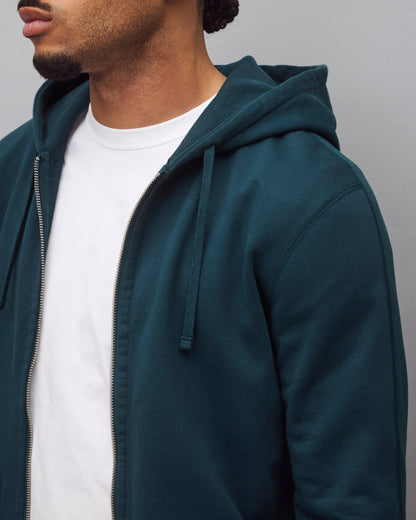 Midweight Terry Slim Zip Hoodie