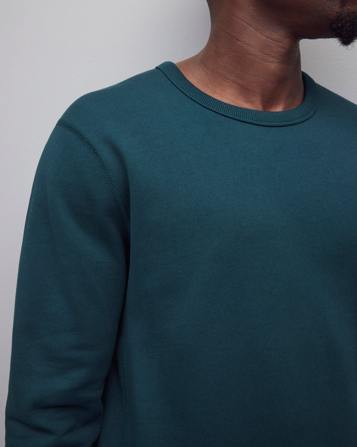 Midweight Terry Slim Crewneck