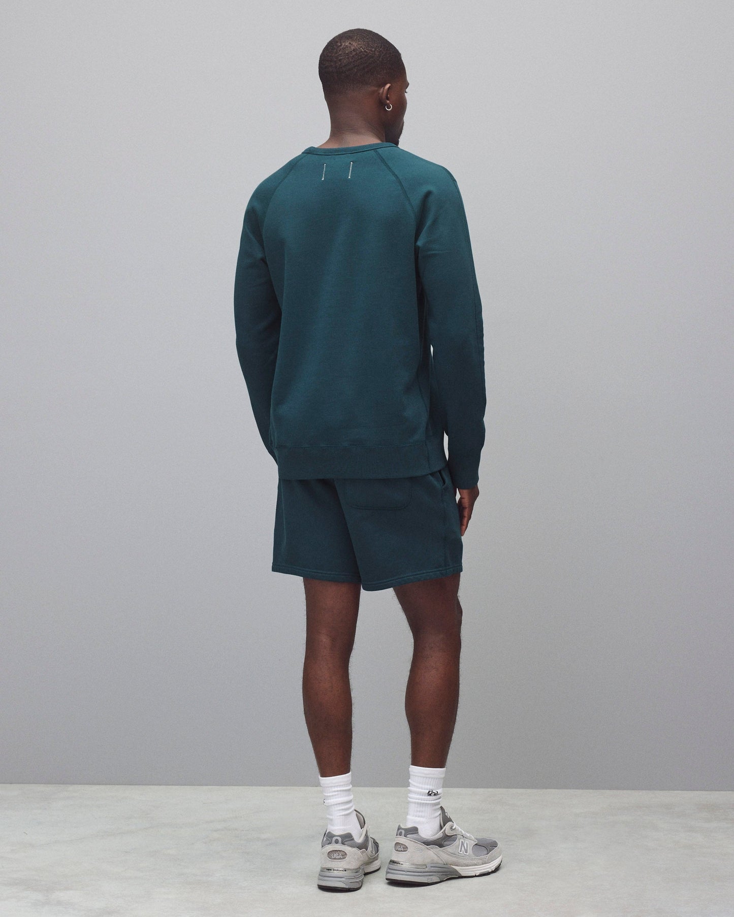 Midweight Terry Slim Crewneck