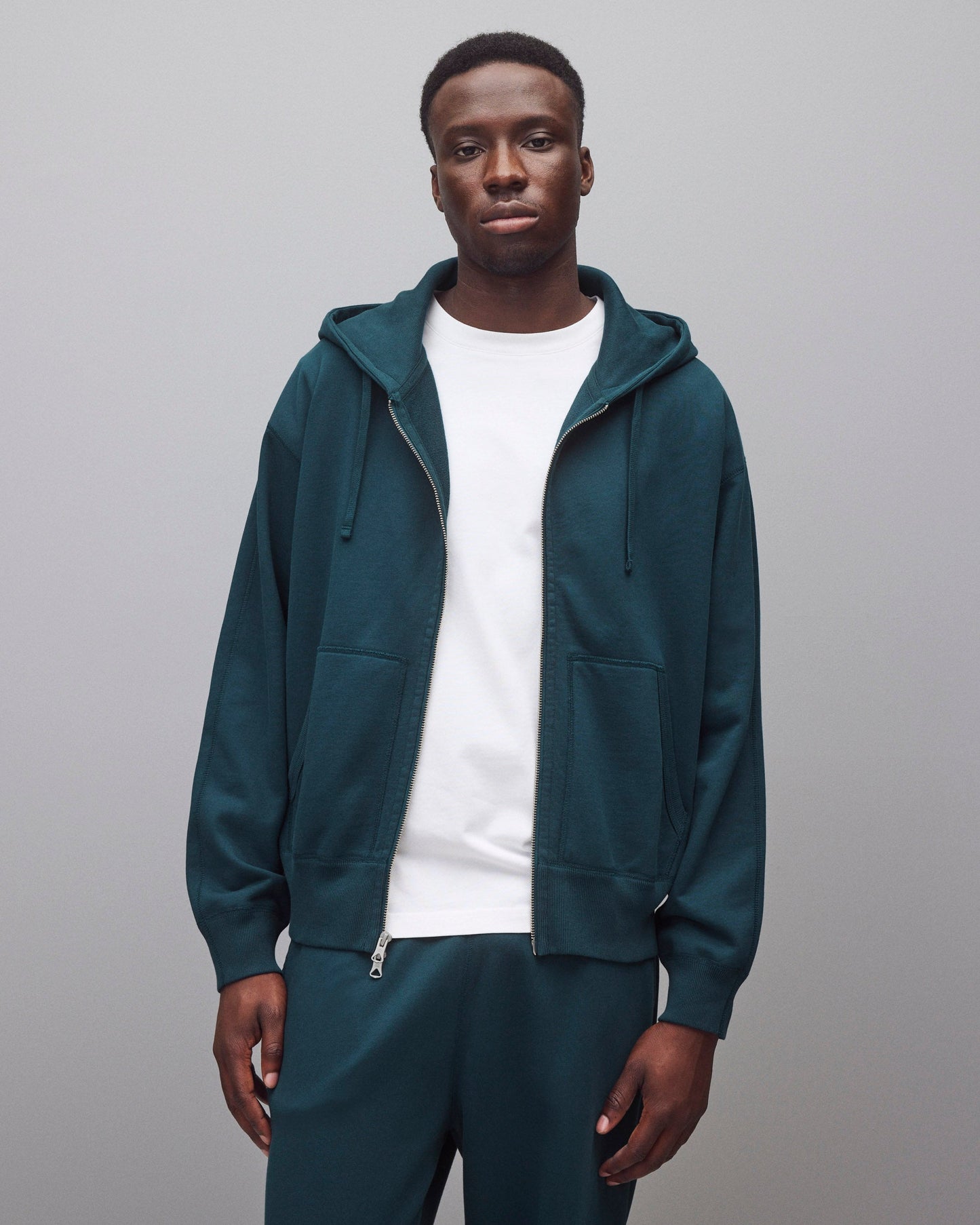 Midweight Terry Relaxed Zip Hoodie