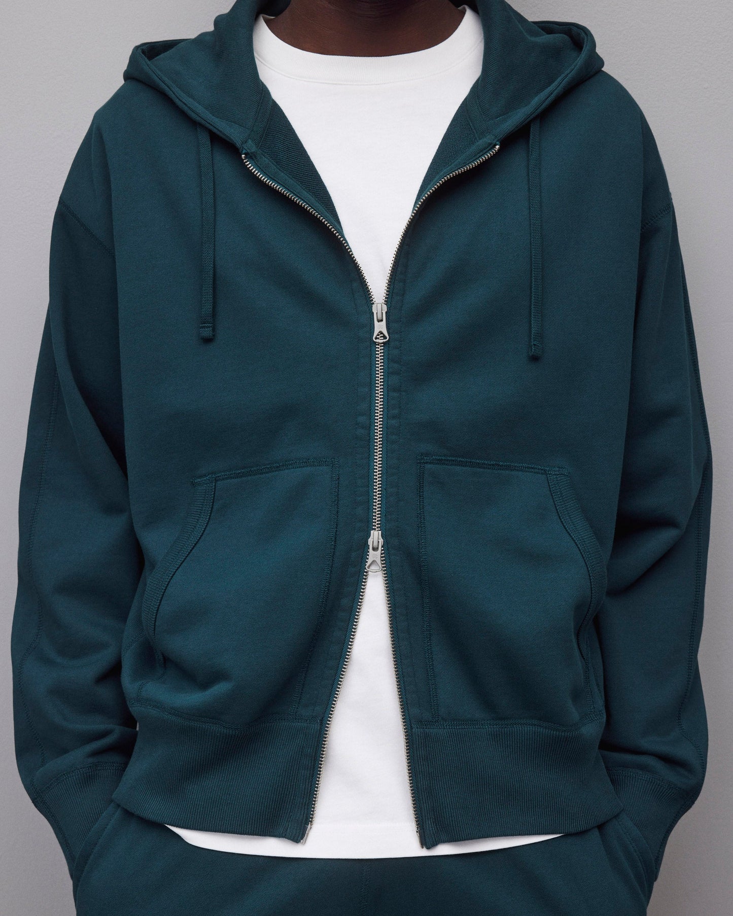 Midweight Terry Relaxed Zip Hoodie
