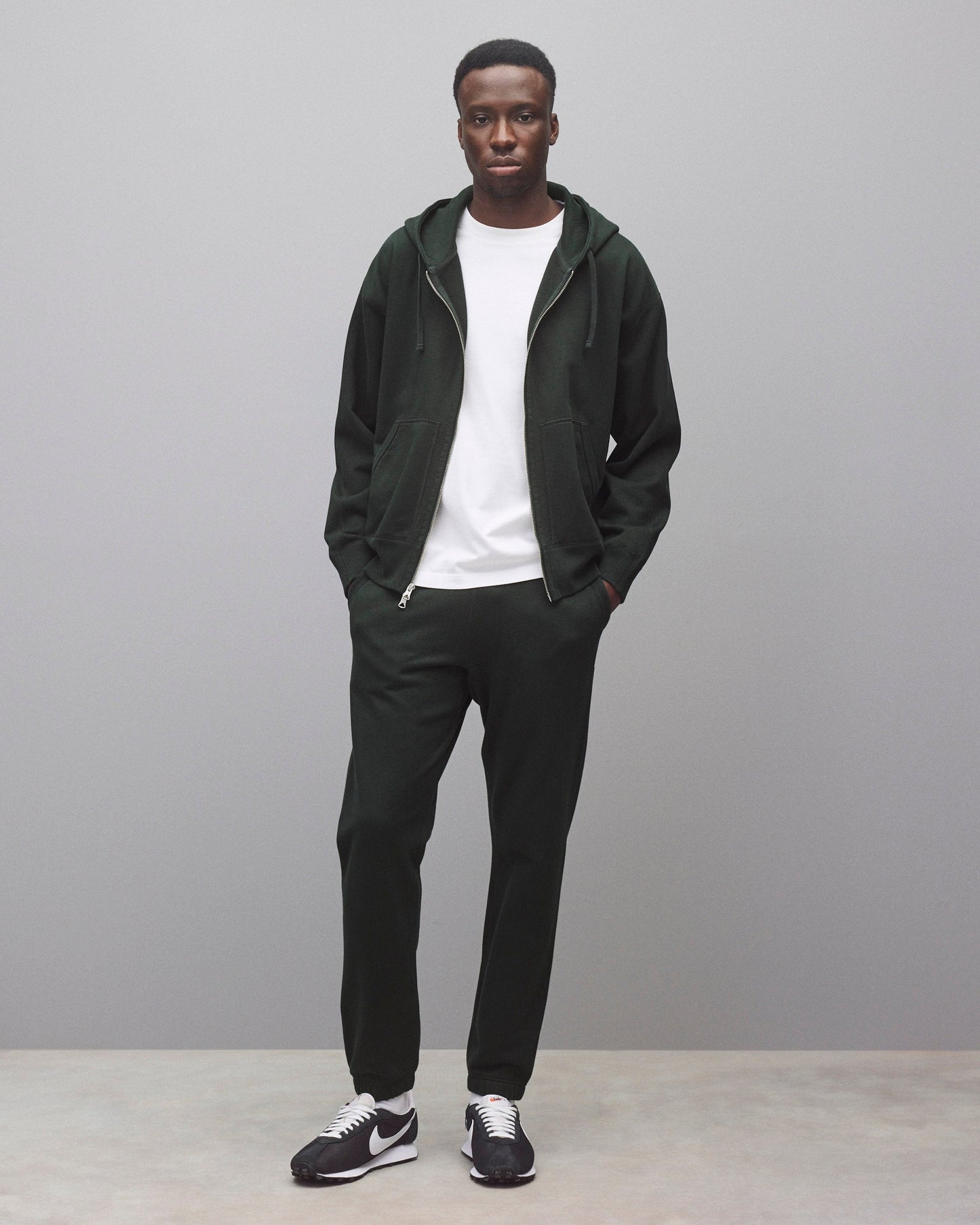 Midweight Terry Relaxed Zip Hoodie