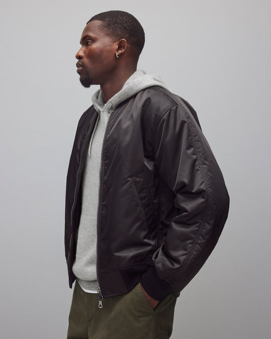 Nylon Twill Crew Jacket