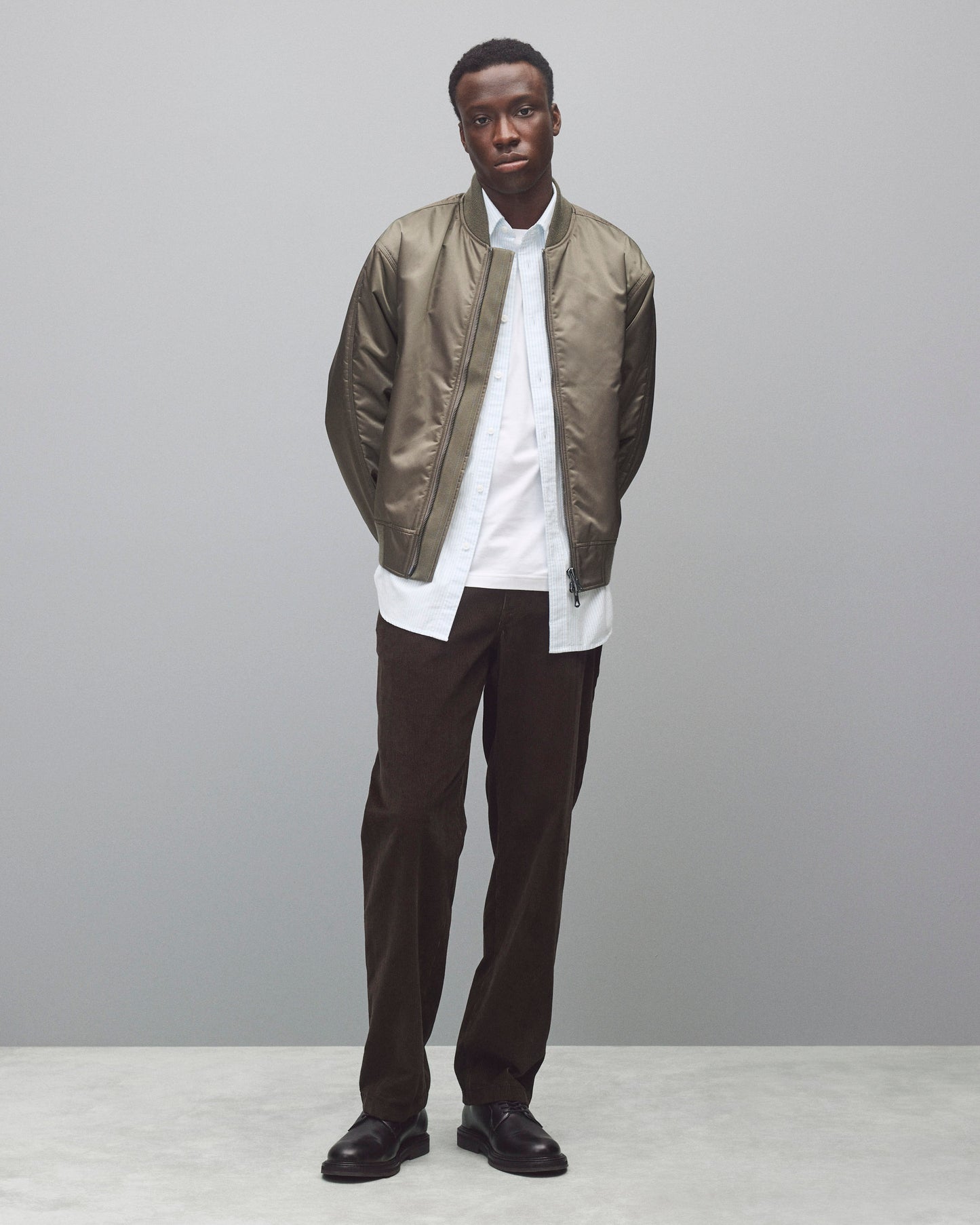 Nylon Twill Crew Jacket