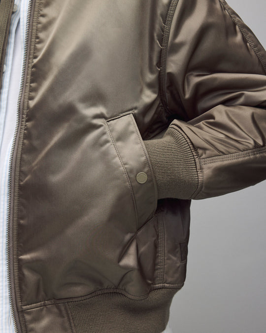 Nylon Twill Crew Jacket