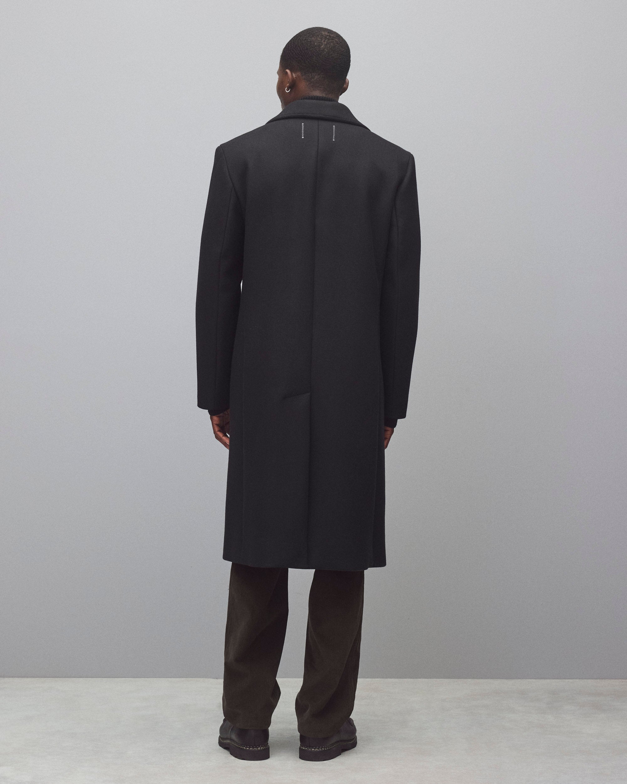 ジャケット・アウター archive Roen wool napoleon coat BLK kiryuyrik Black Ring Lame Tweed Cut Off Napoleon Coat （Black