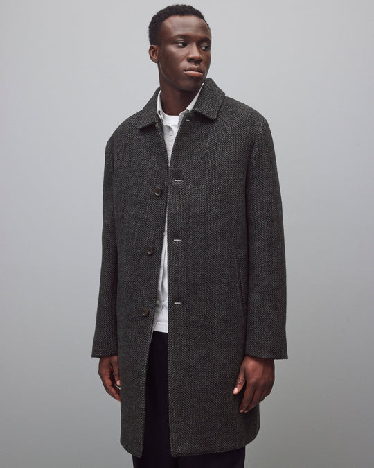 Wool Herringbone Scout Coat