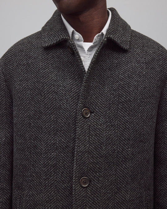 Wool Herringbone Scout Coat