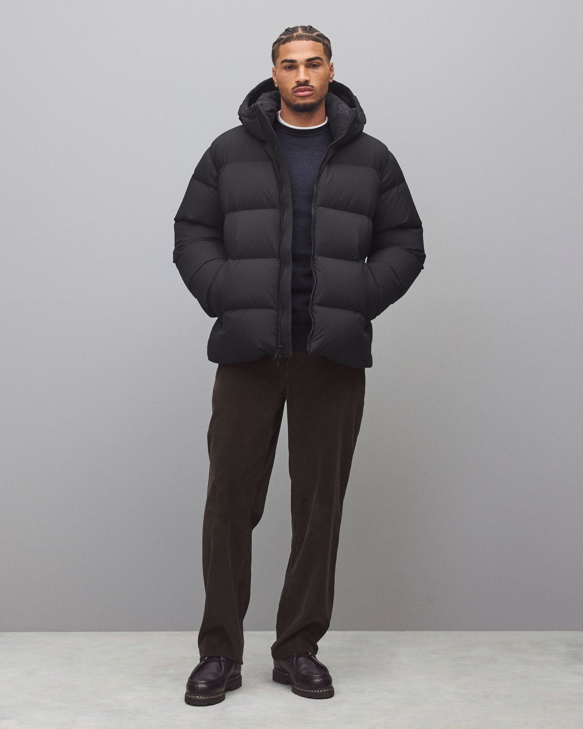 Matte Ripstop Franchise Hooded Down Jacket | Reigning Champ