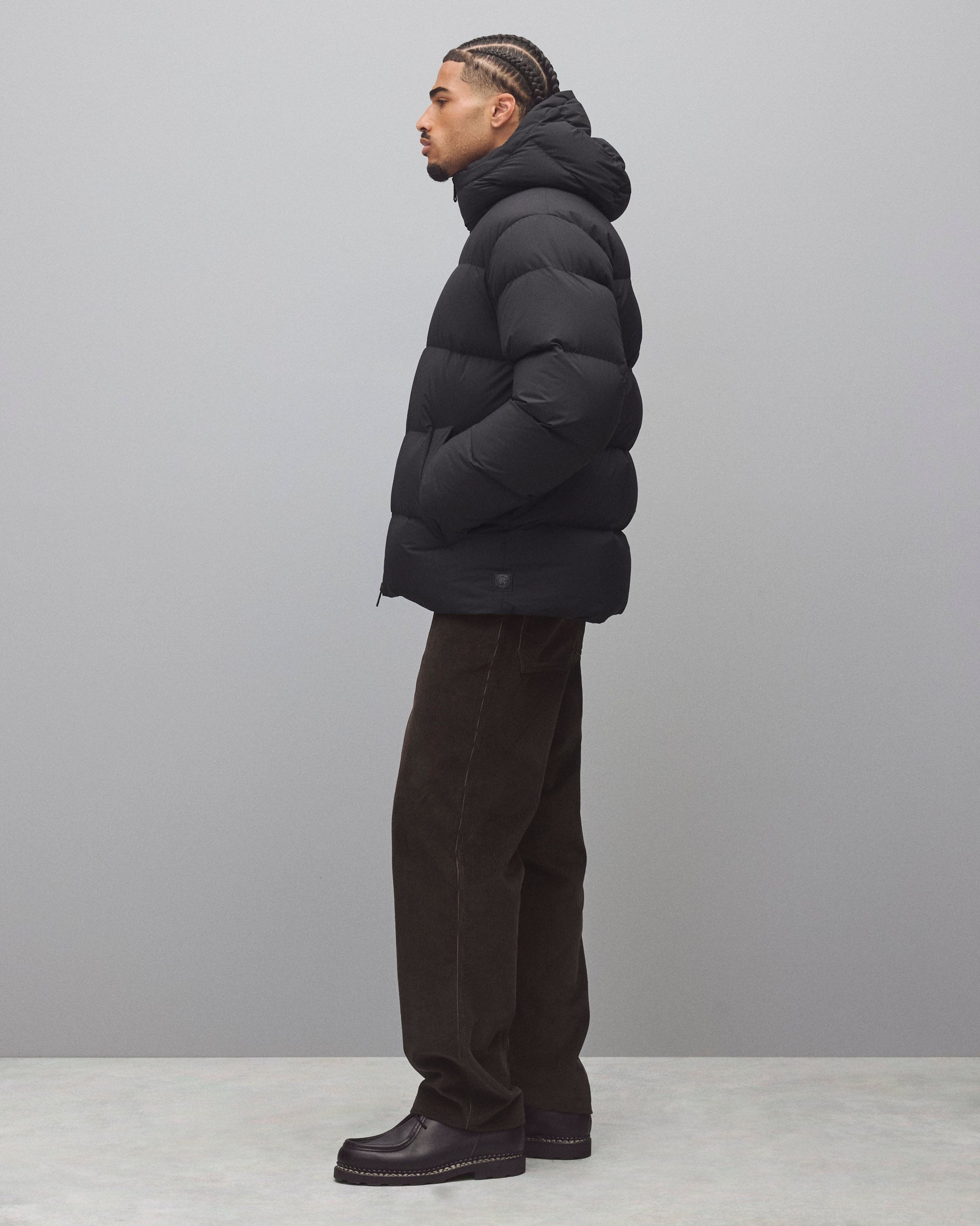 Matte Ripstop Franchise Hooded Down Jacket | Reigning Champ