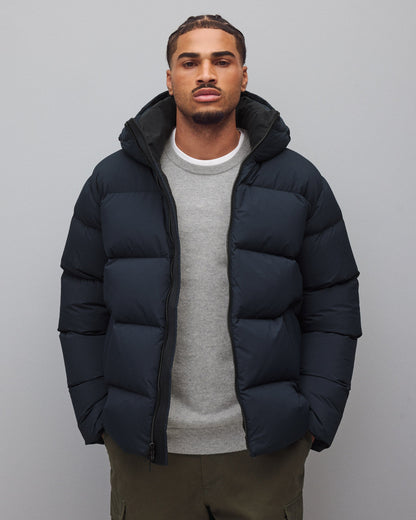 Matte Ripstop Franchise Hooded Down Jacket