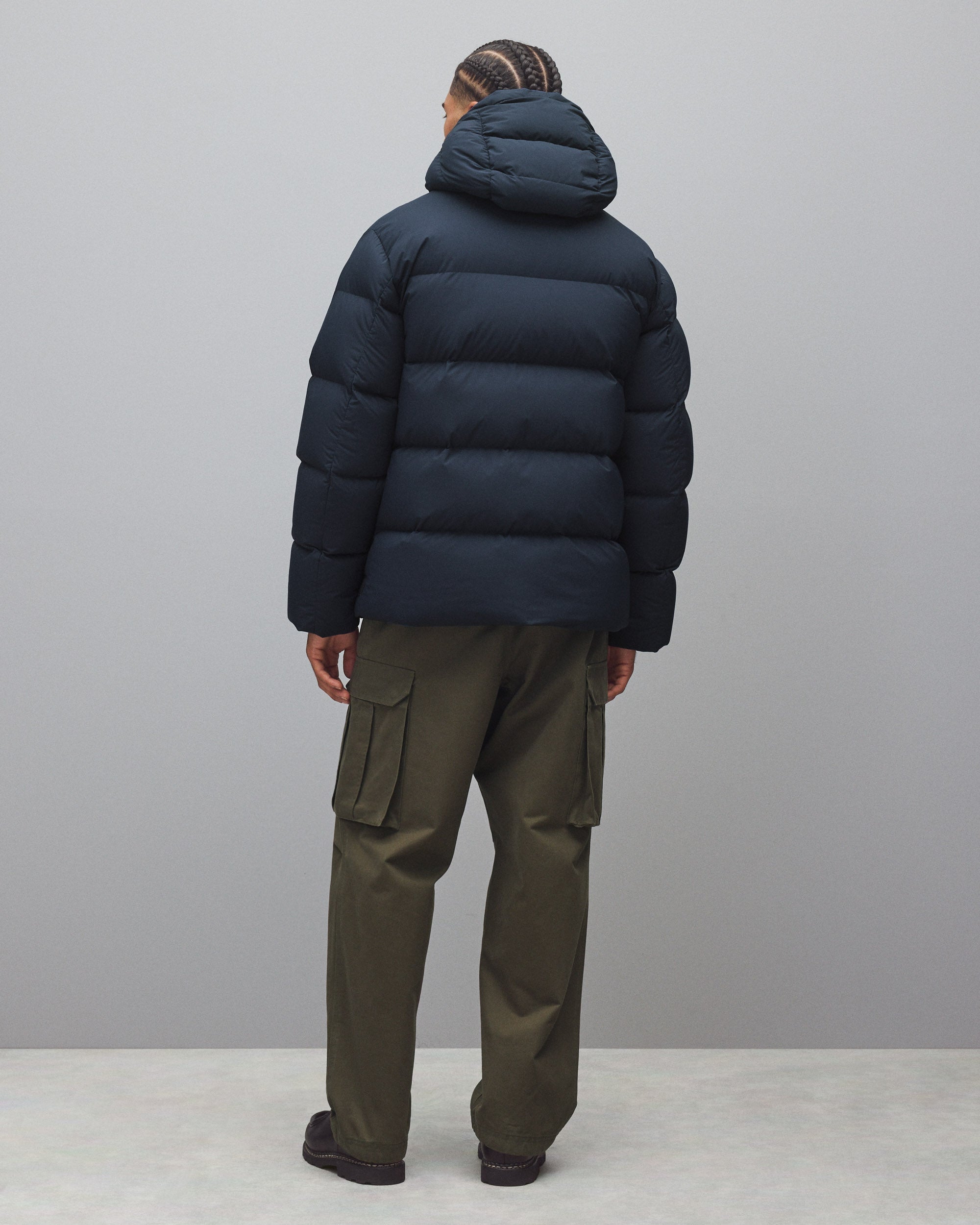 Matte Ripstop Franchise Hooded Down Jacket | Reigning Champ