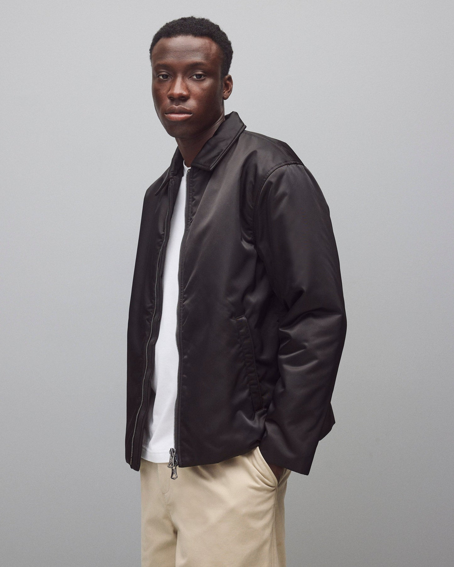 Nylon Twill Deck Jacket