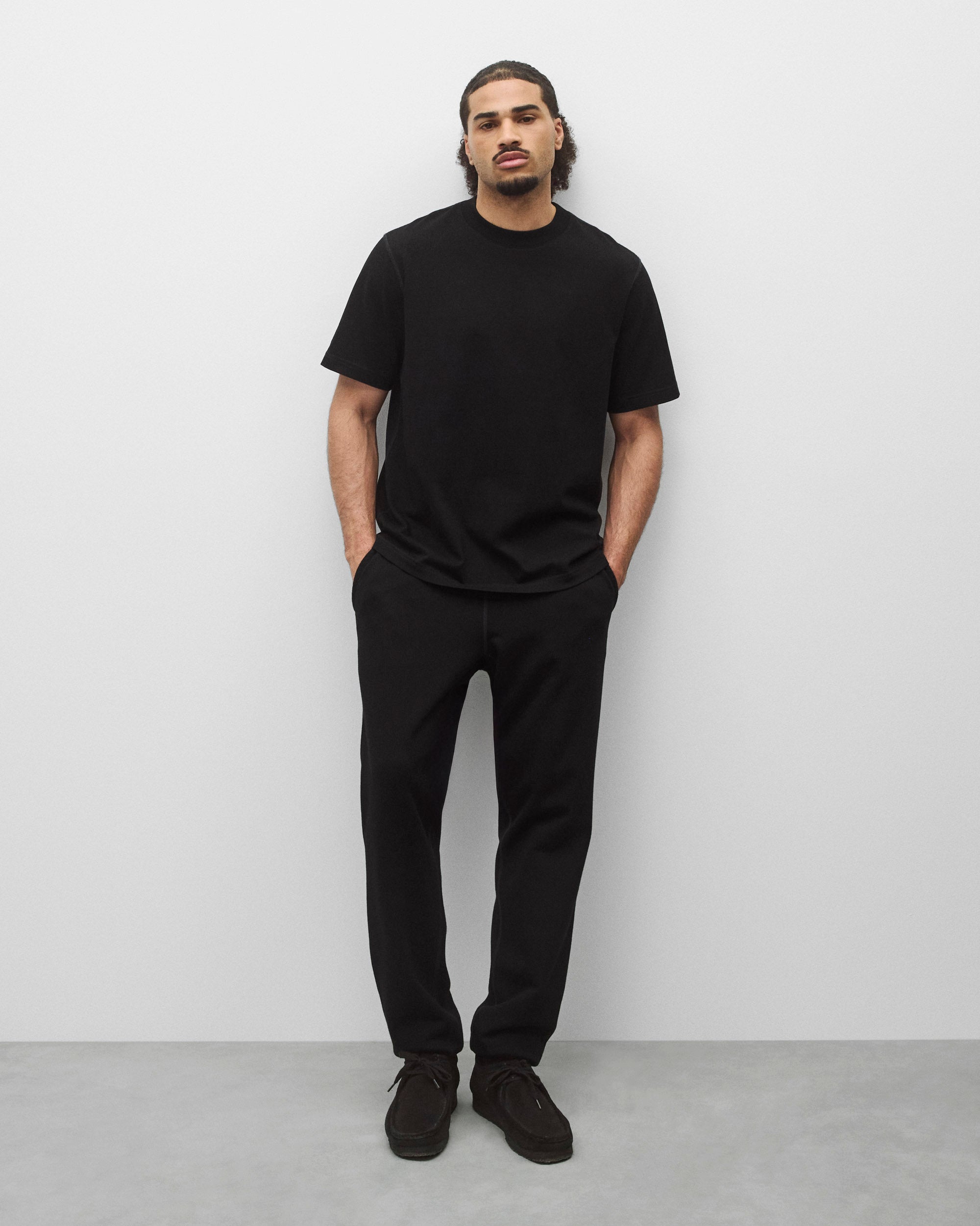 Kyoto Black Midweight Terry Standard Sweatpant | Reigning Champ