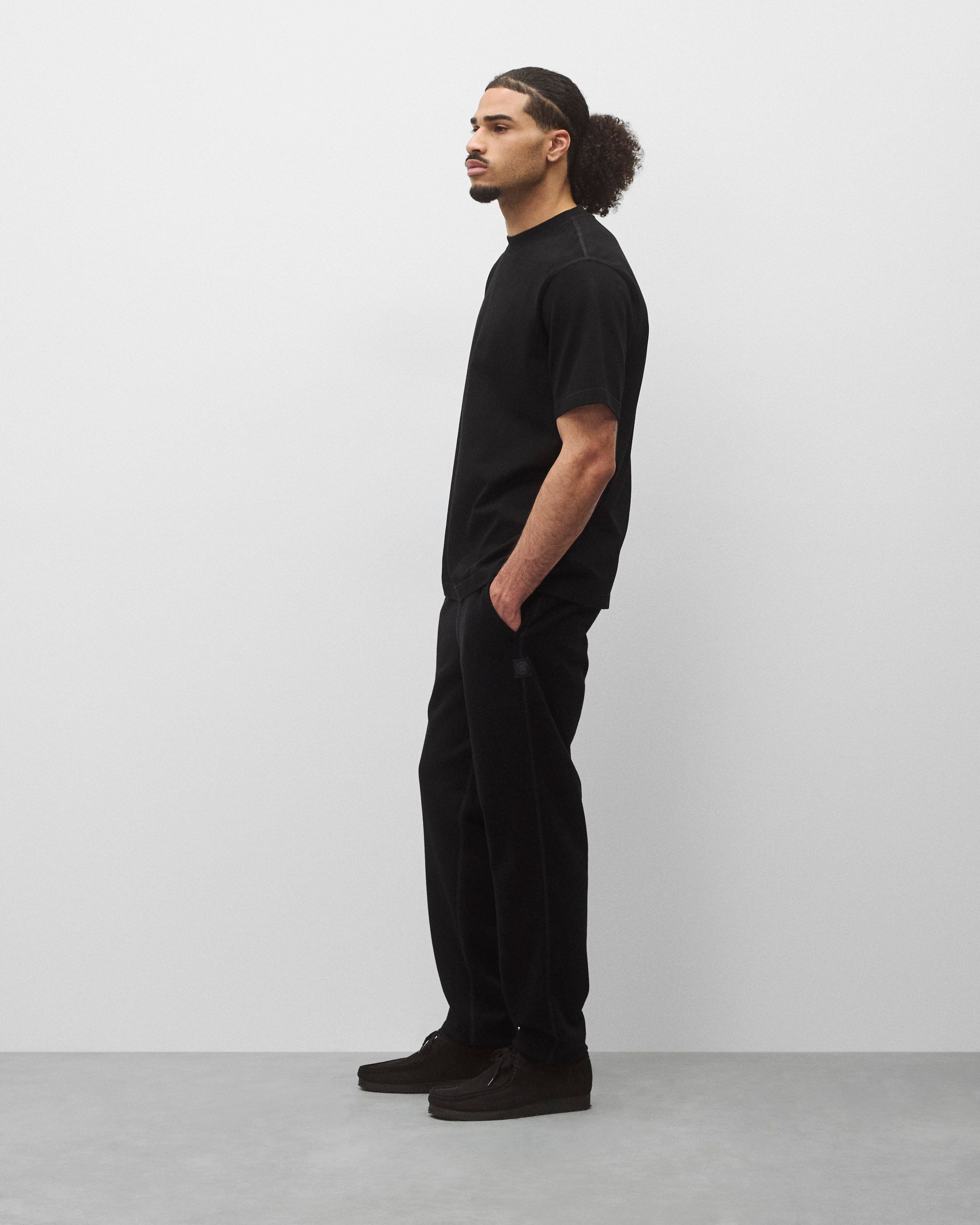 Kyoto Black Midweight Terry Standard Sweatpant | Reigning Champ