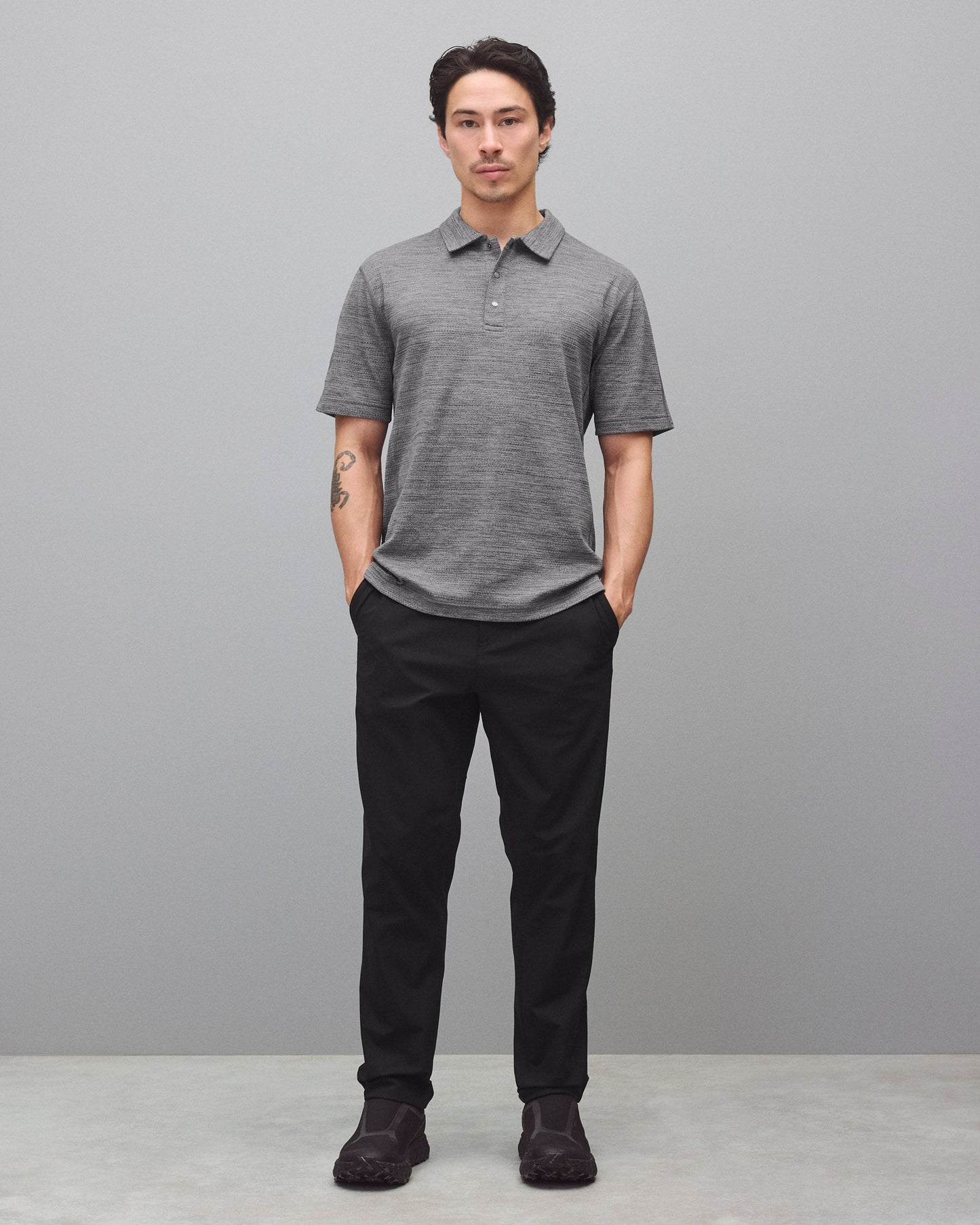 Stretch Warp Knit Coach's Slim Pant - Shorter