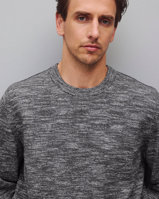 Cotton Slub Laurel Crewneck