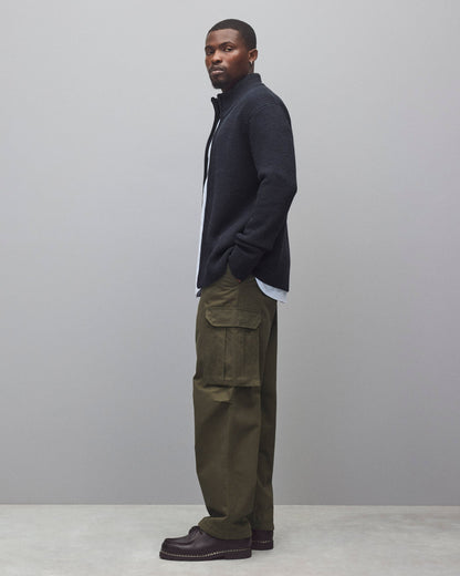 Merino Rib Vinnie Track Jacket