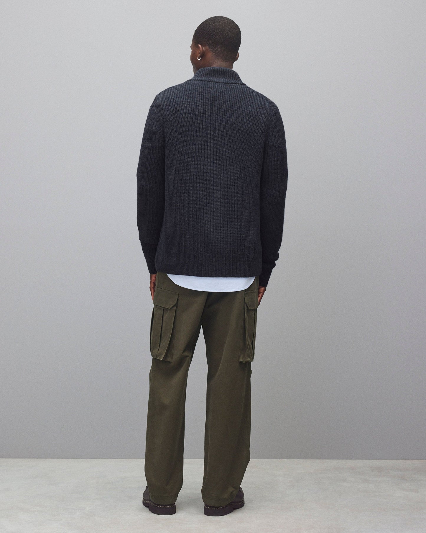 Merino Rib Vinnie Track Jacket