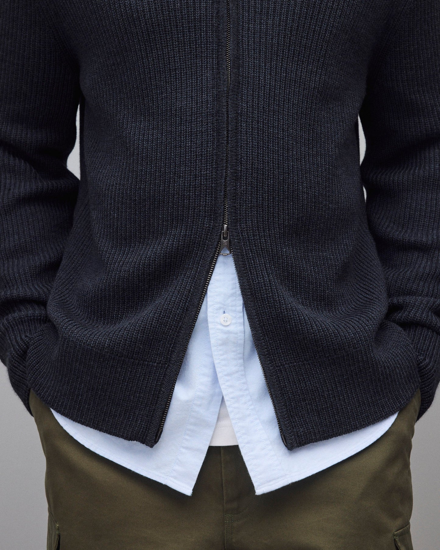 Merino Rib Vinnie Track Jacket