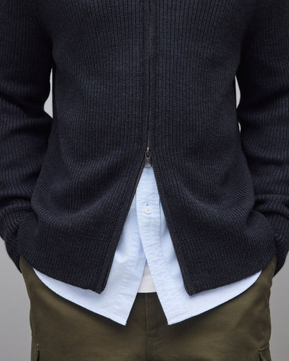 Merino Rib Vinnie Track Jacket