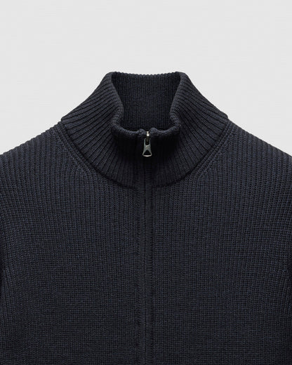 Merino Rib Vinnie Track Jacket