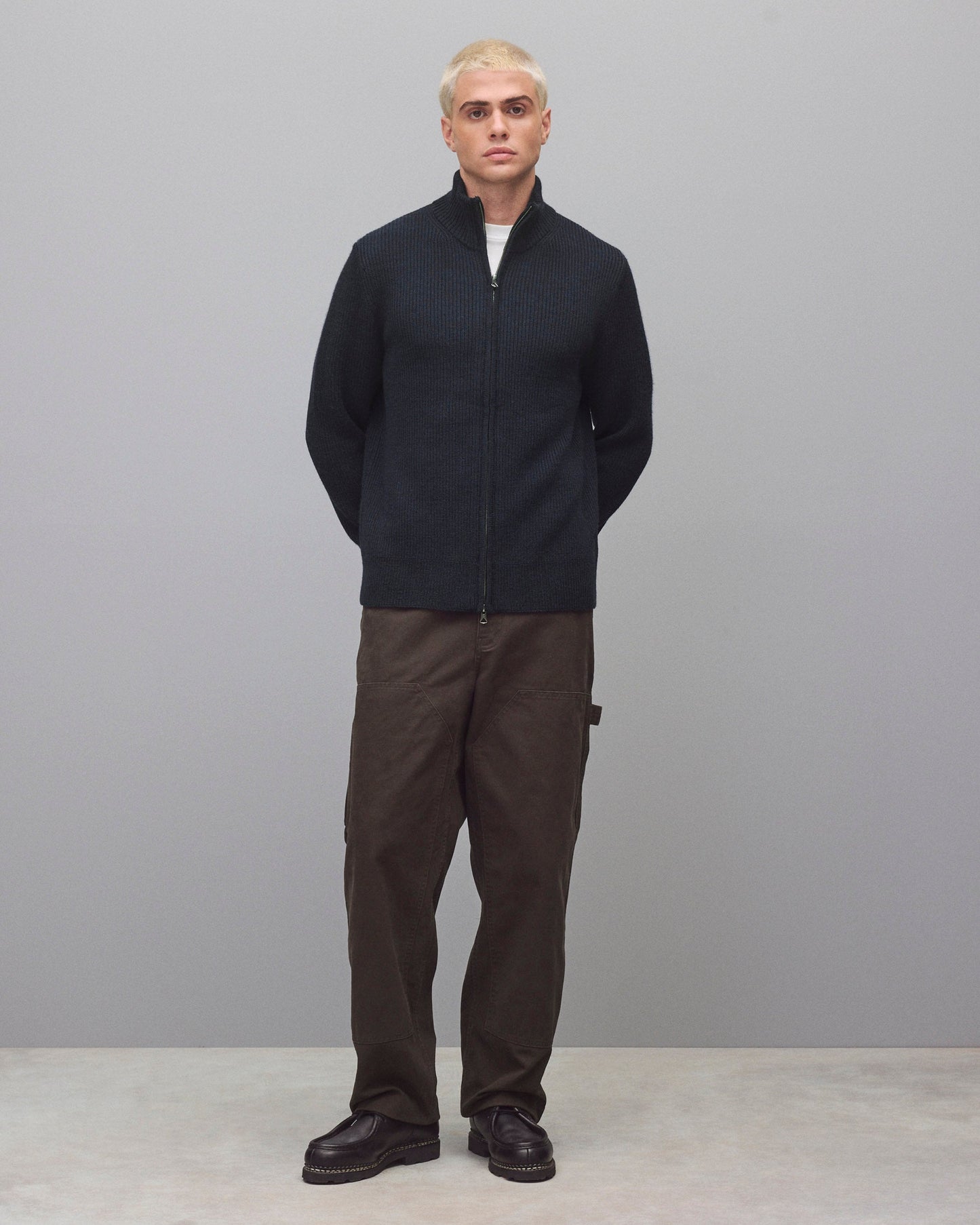 Merino Rib Vinnie Track Jacket