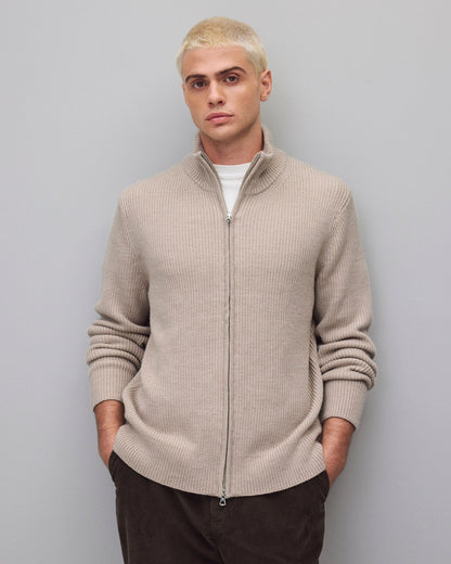 Merino Rib Vinnie Track Jacket