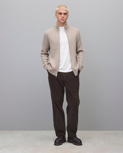 Merino Rib Vinnie Track Jacket