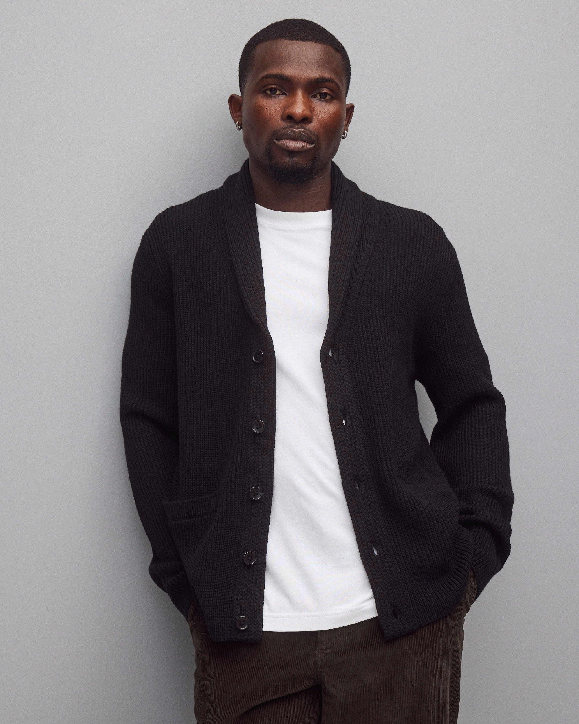 Merino Rib Vinnie Shawl Cardigan | Reigning Champ | Reigning Champ US