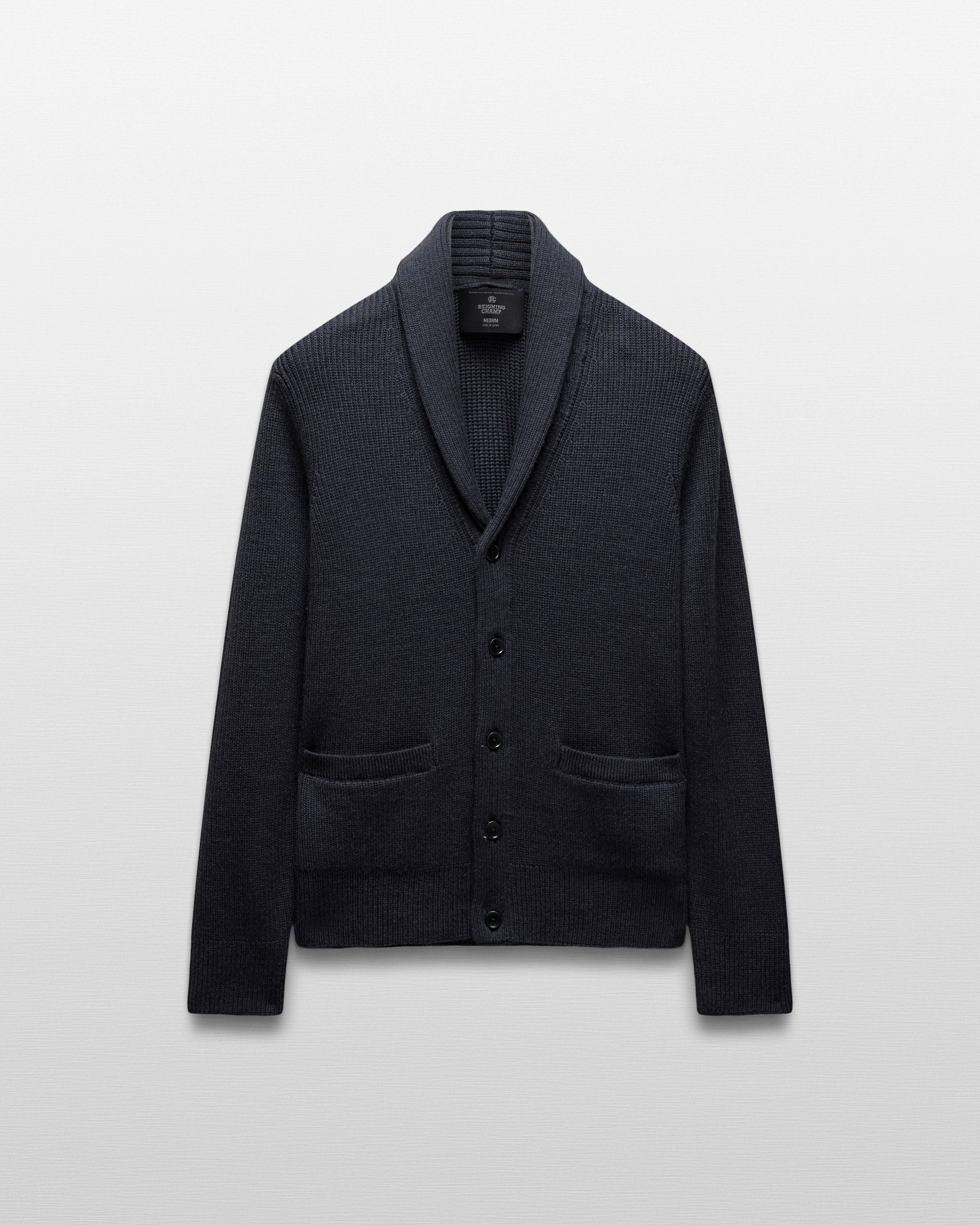 Merino Rib Vinnie Shawl Cardigan | Reigning Champ | Reigning Champ US