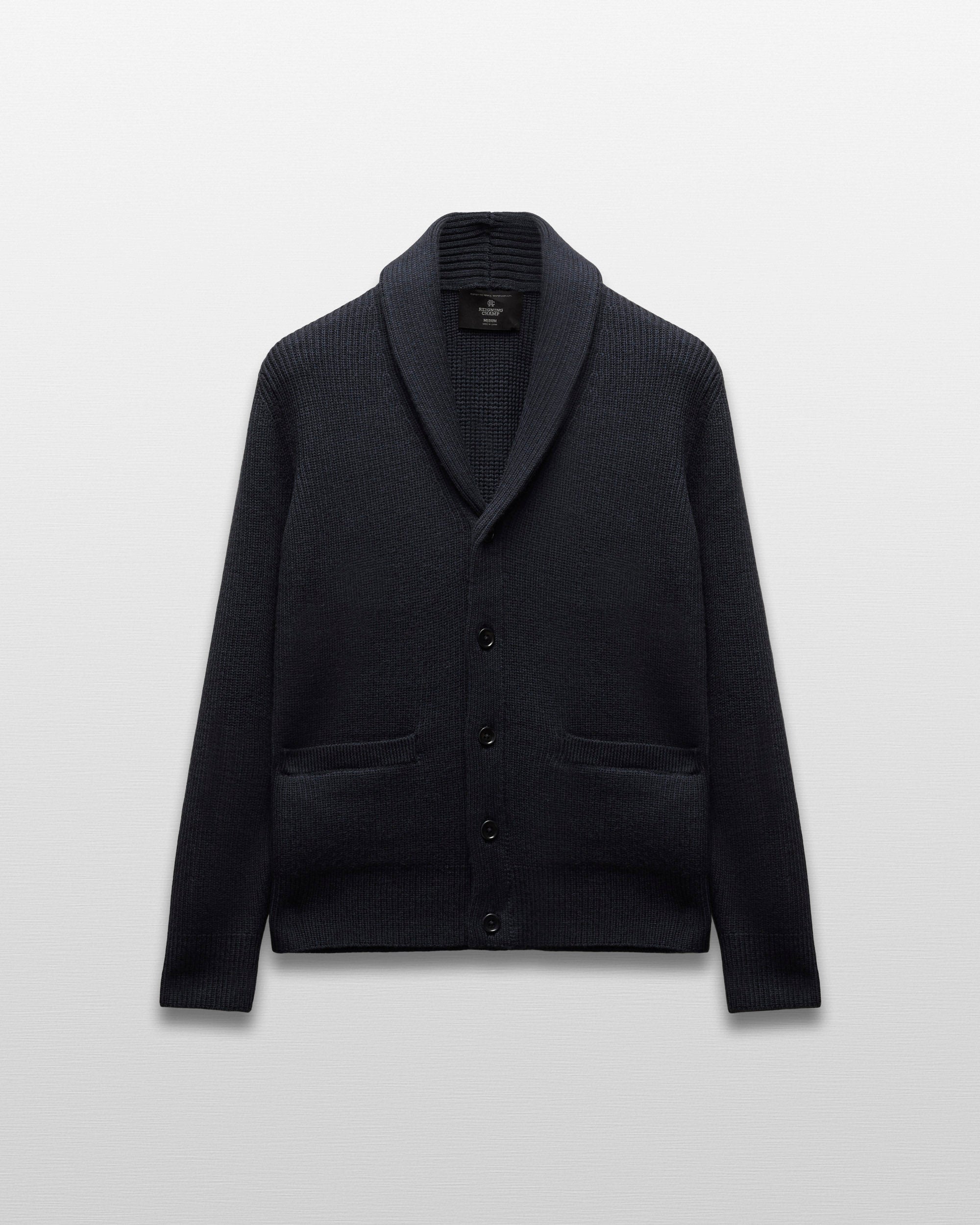 Merino Rib Vinnie Shawl Cardigan | Reigning Champ | Reigning Champ US