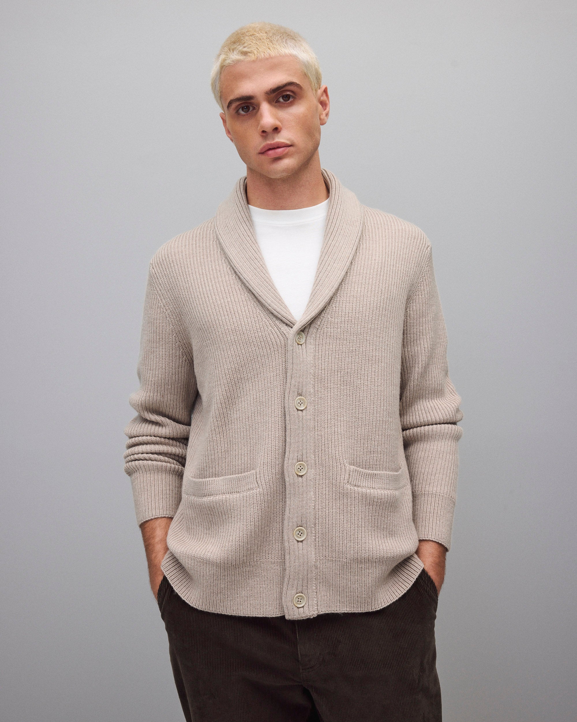 Merino Rib Vinnie Shawl Cardigan | Reigning Champ | Reigning Champ US