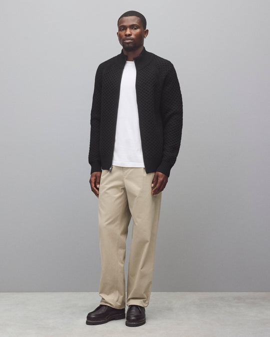 Merino Honeycomb Track Jacket