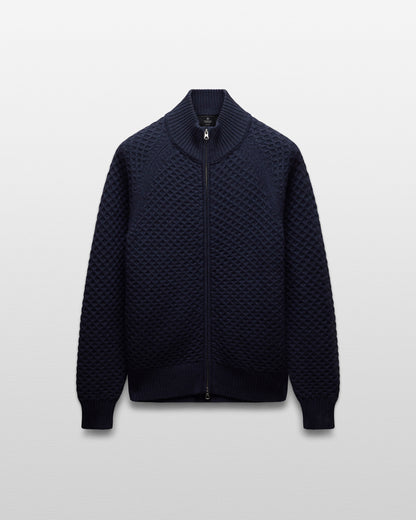 Merino Honeycomb Track Jacket