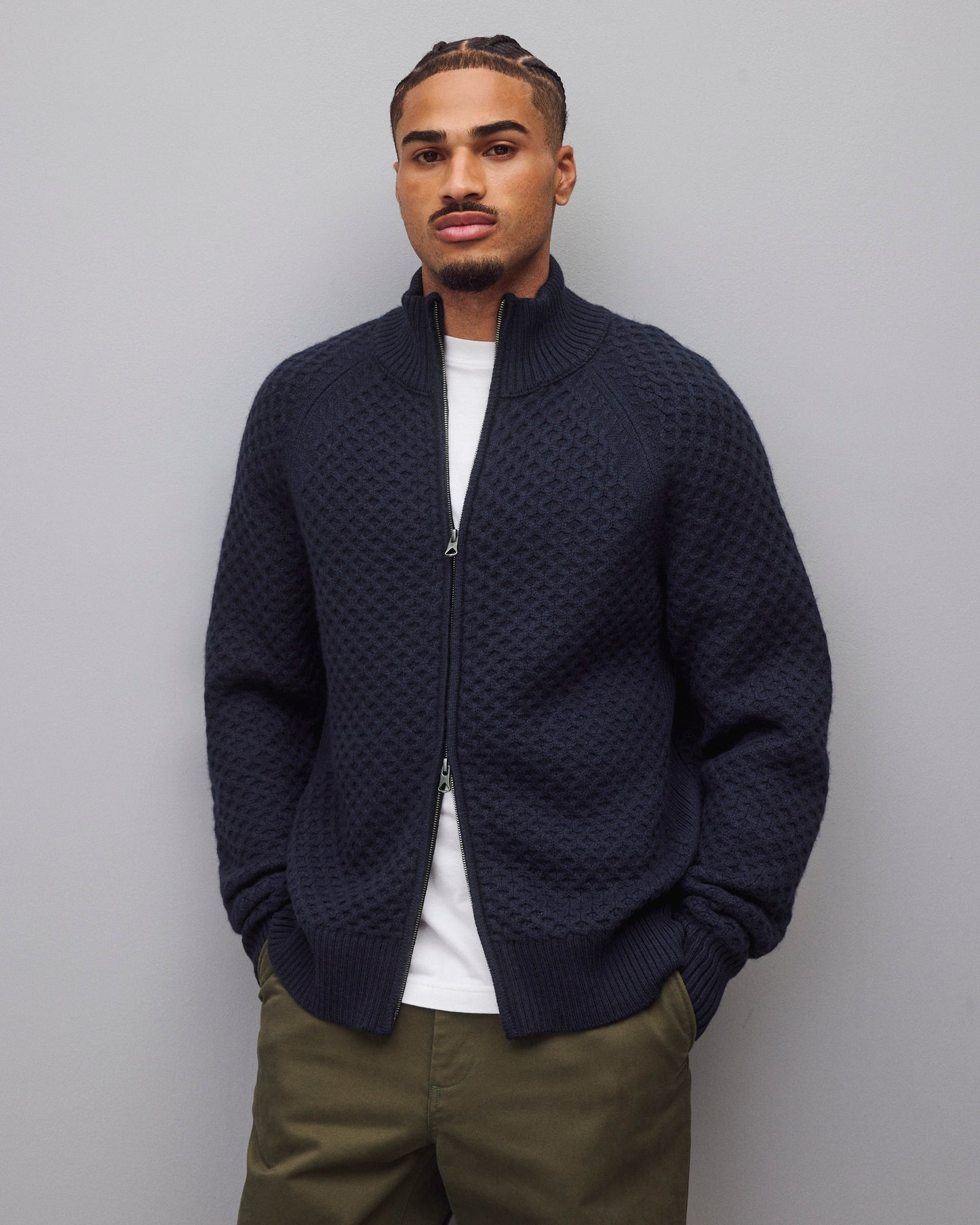 Merino Honeycomb Track Jacket