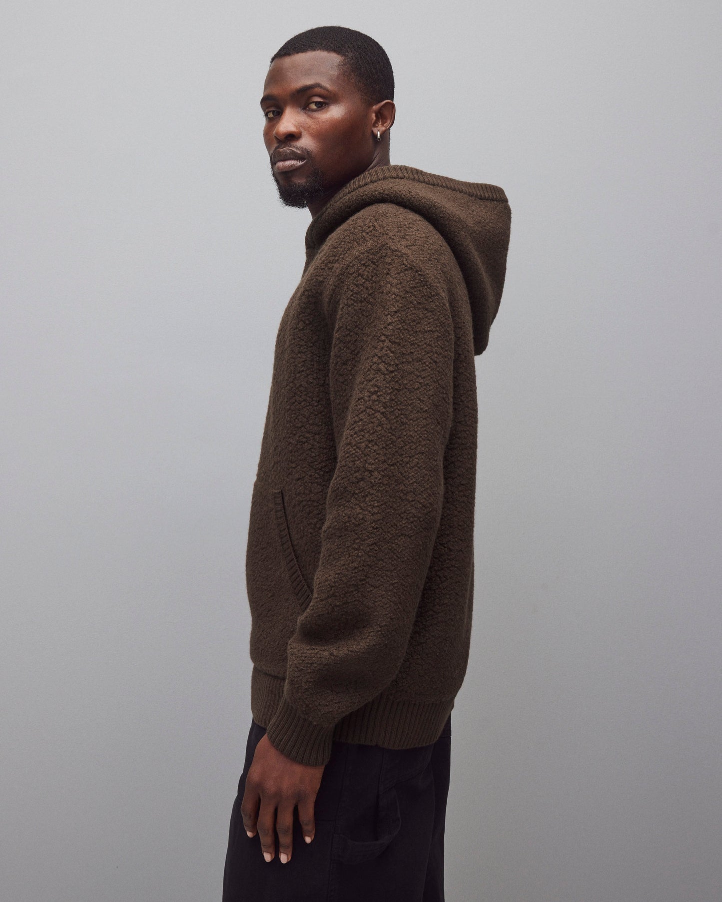 Textured Boucle Turf Hoodie